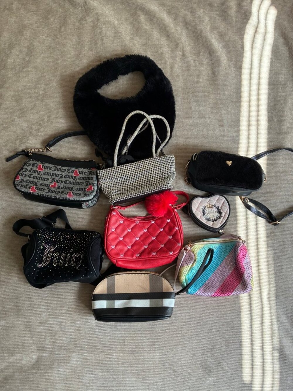 Lot of 9 Mini Handbags Juicy Couture Y2K Bundle
